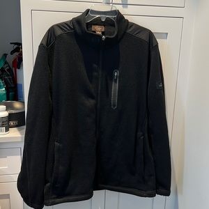 Greg Norman for Tasso Elba Black Fleece Full Zip Jacket. Size XL
